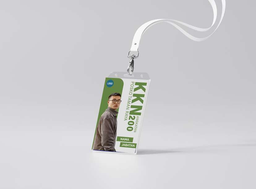 ID Card KKN Posko Taman Raya Hijau Modern - Image 1
