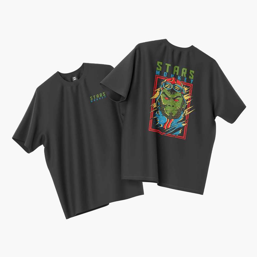 Kaos Streetwear - Stars Monkey - Image 1