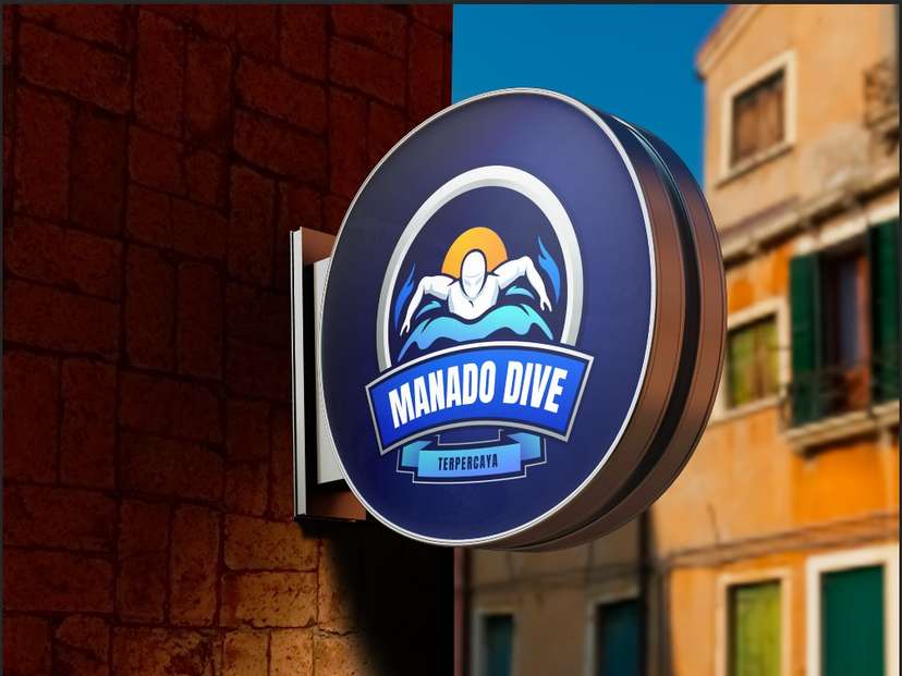 Sign Box Manado Dive Terpercaya Logo Diving Club - Image 1