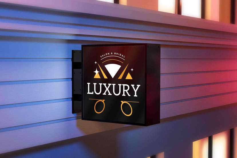 Neon Box Kotak Luxury Desain Elegan untuk Salon & Bridal - Image 1