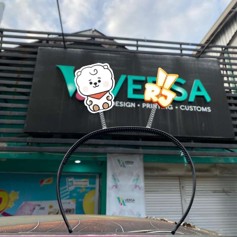 Bando Tuing-Tuing RJ BTS Alpaka Putih Kpop - Image 1