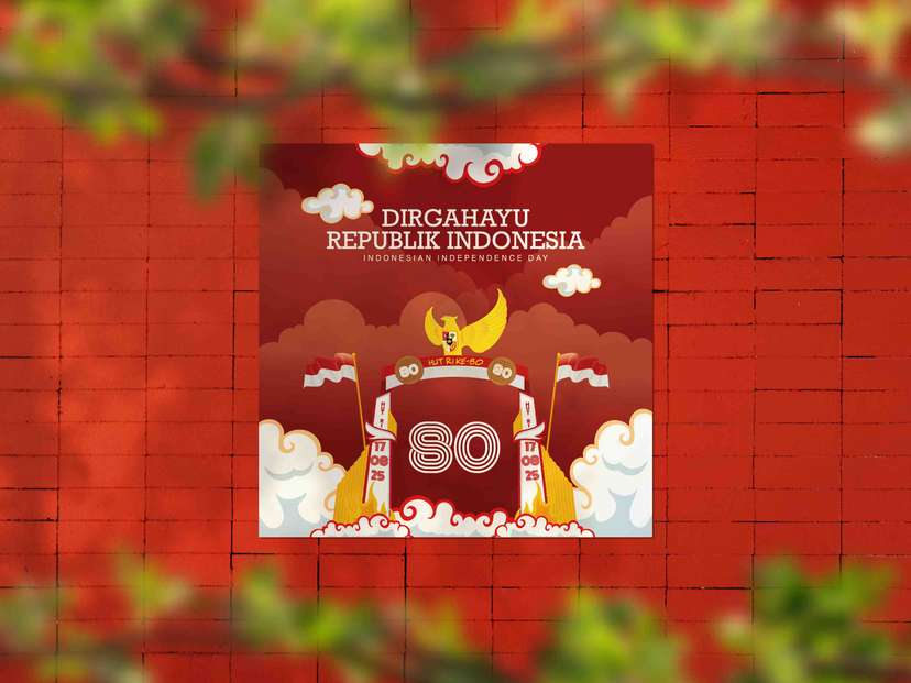 Baliho 17 Agustus HUT RI ke 80 - Image 1
