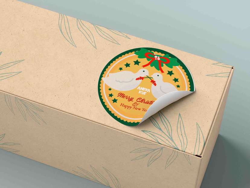 Sticker Natal Aneka Kue  - Image 1