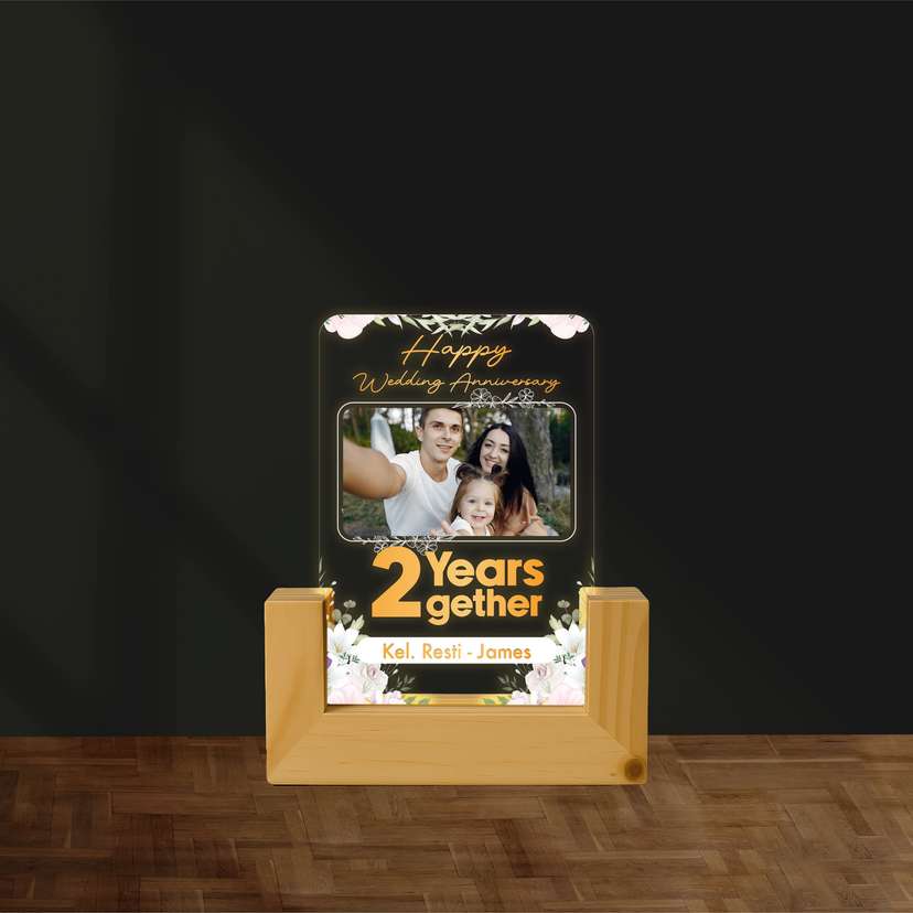 Dream LED Wedding Anniversary Bunga Gold - Image 1