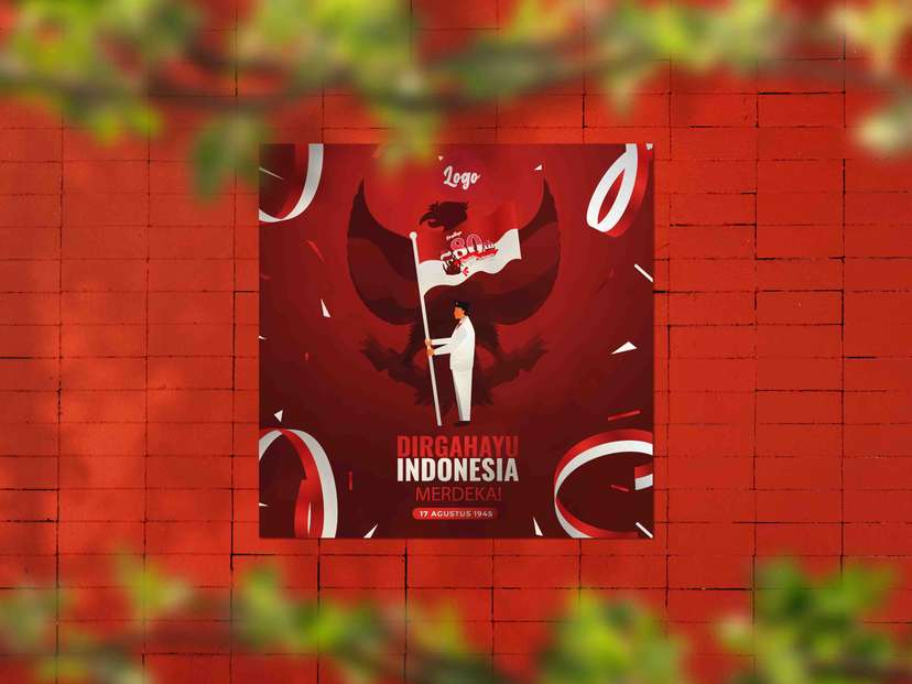 Baliho 80 Tahun Indonesia Pancasila dan Pahlawan - Image 1