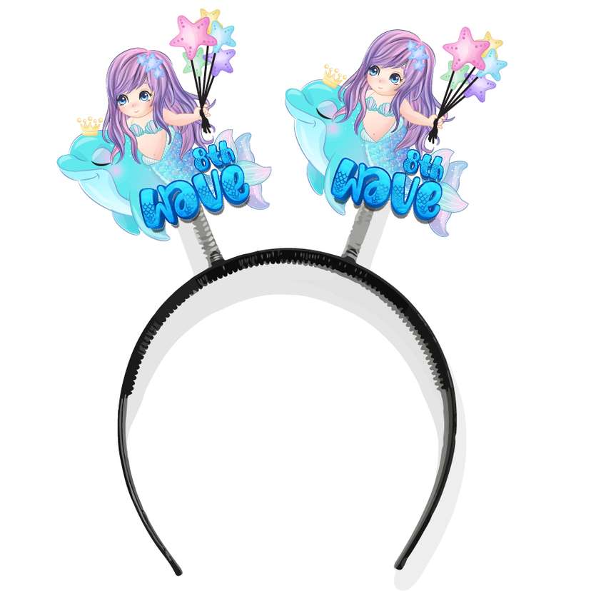 Bando Mermaid Biru dengan gaya cantik - Image 1