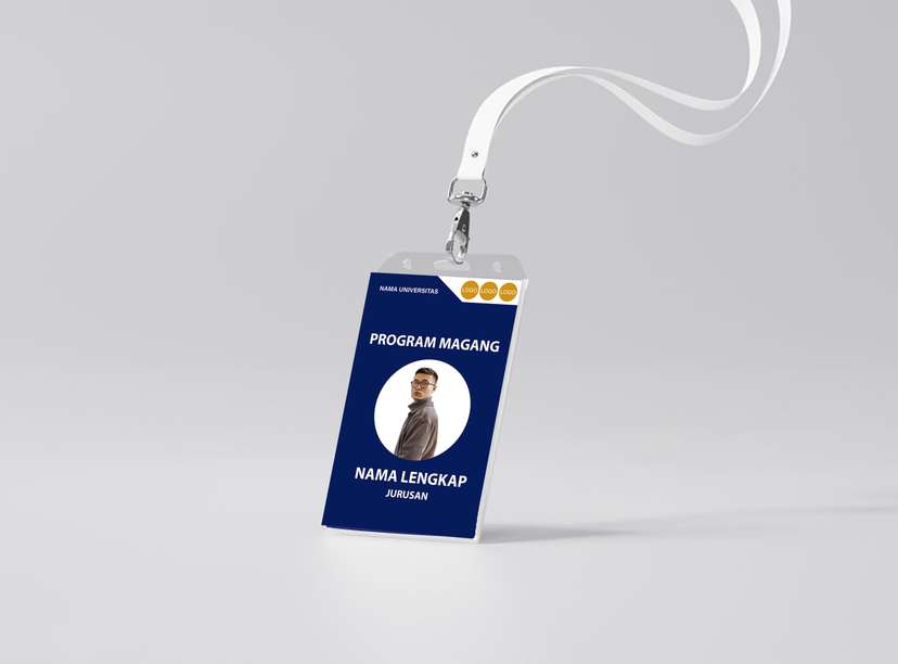 ID Card KKN Mahasiswa 2026 Biru Ceria dan Enerjik - Image 1