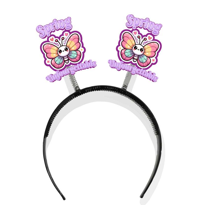 Bando Ulang Tahun Tema Kupu Kupu Ungu - Image 1