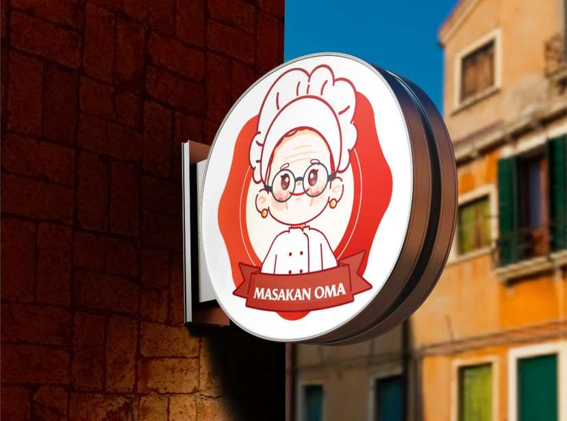 Sign Box Masakan Oma - Image 1