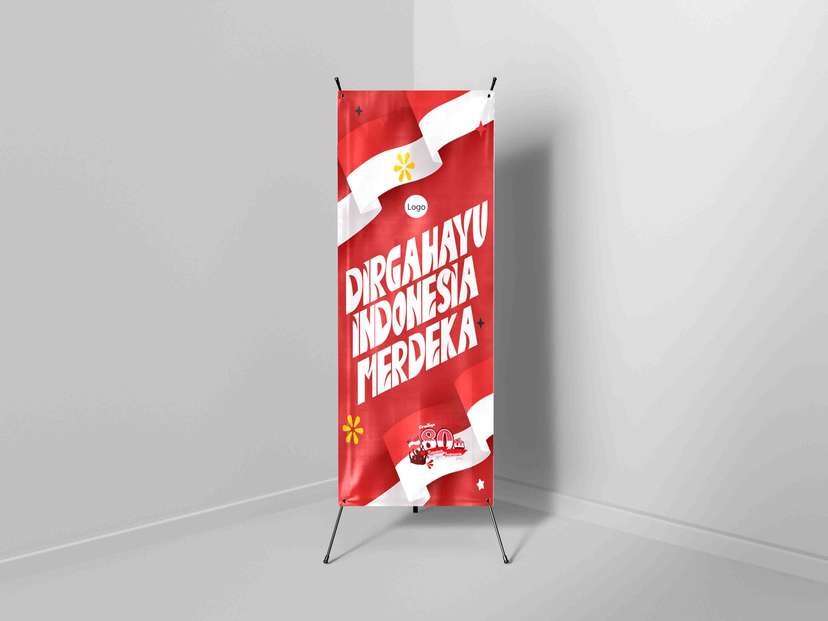 X Banner Dirgahayu Indonesia ke 80 - Image 1