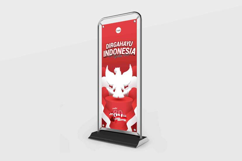 Door Frame Banner Dirgahayu Indonesia Desain Garuda & Merah Putih HUT RI ke-80 - Image 1