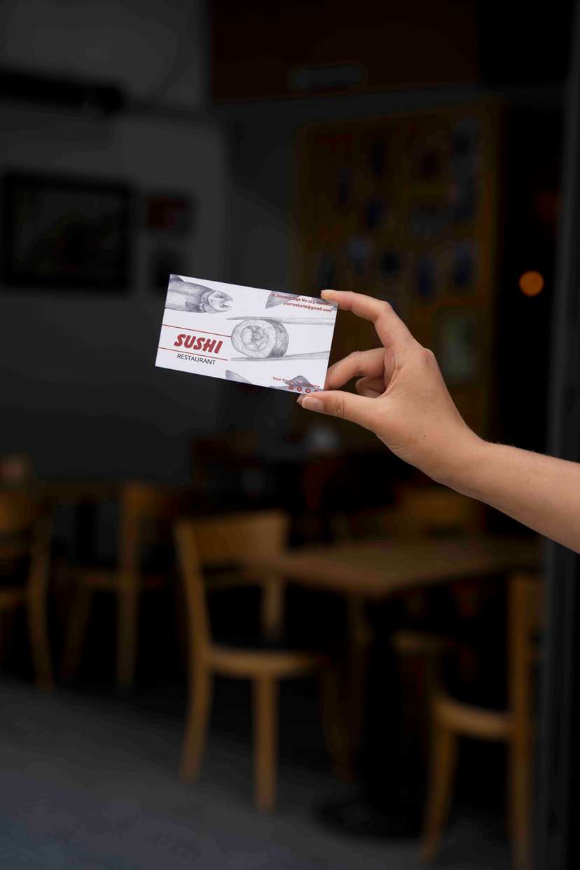 Kartu Nama Sushi Restaurant Lengkap dengan Gambar Sushi - Image 1