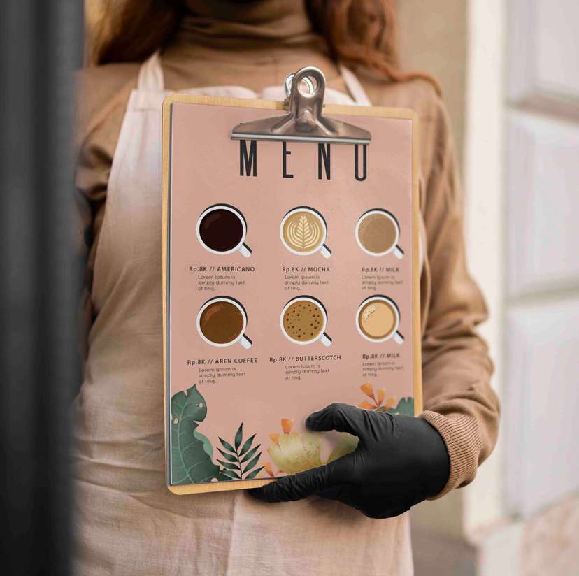 Menu Minuman Coffee Nuansa Warna Cream Coklat - Image 1