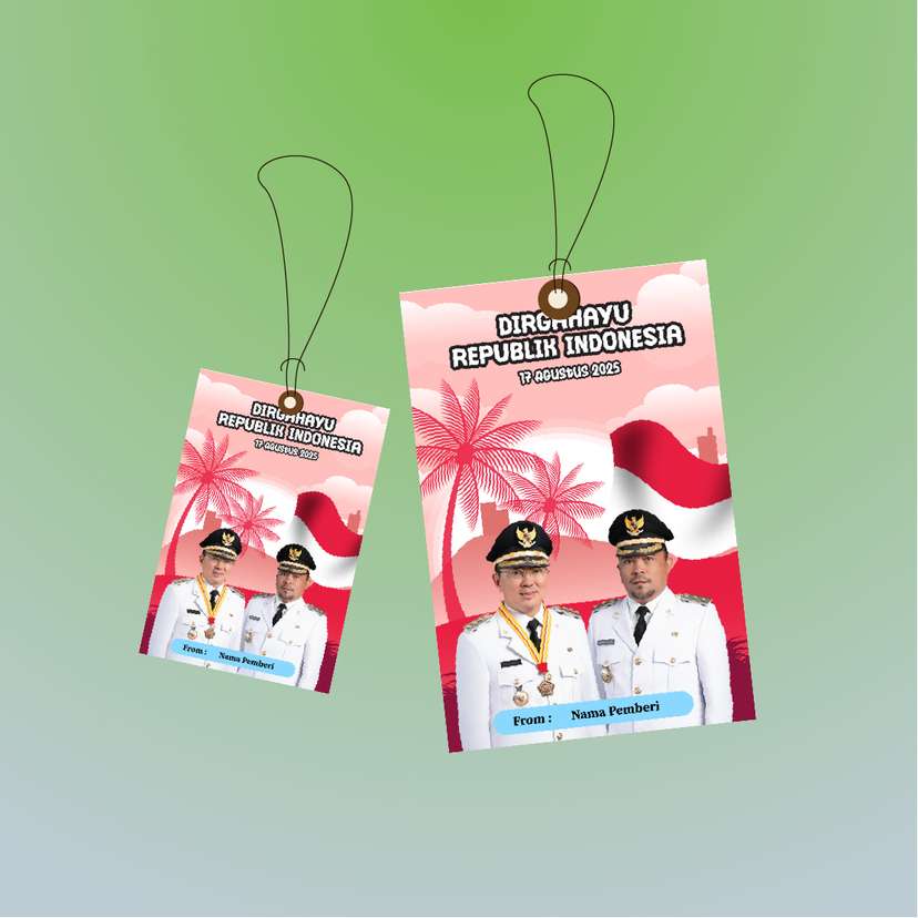 Hangtag Merah Putih Kemerdekaan Nuansa Elegan - Image 1