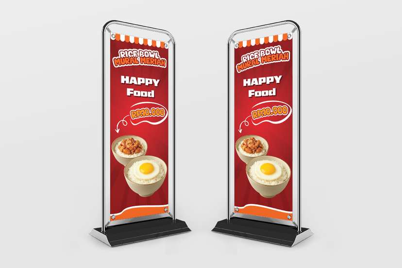 Banner Rice Bowl Happy Food - Image 1