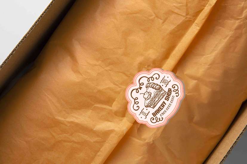 Sticker Bakery Shop Gambar Cake - Image 1