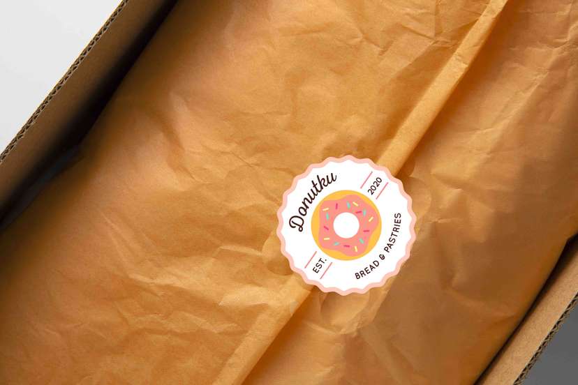 Sticker Donut Meses Warna Warni - Image 1