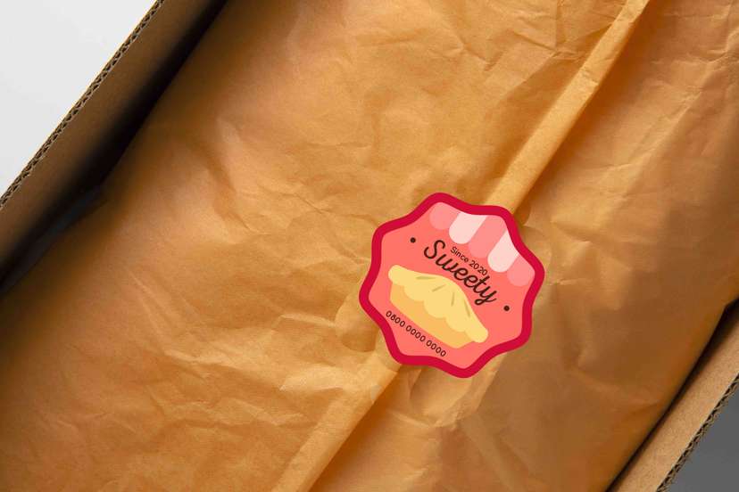 Sticker Pie Merah - Image 1