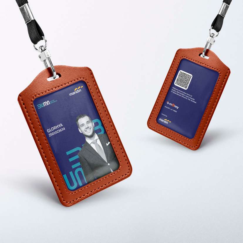 ID Card Perusahaan Biru Tua Dengan Foto Besar - Image 2