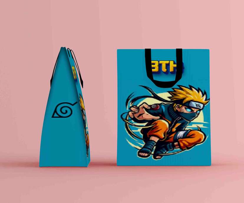 Paper Bag Ulang Tahun Tema Naruto Latar Biru - Image 2