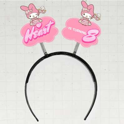 Bando Tuing Tuing Custom Ulang Tahun Tema My Melody Gaun - Image 1