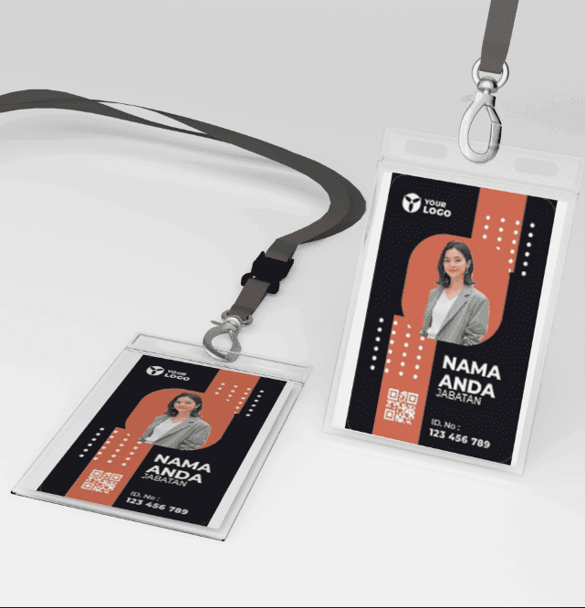id card orange hitam hangat terpercaya - Image 1