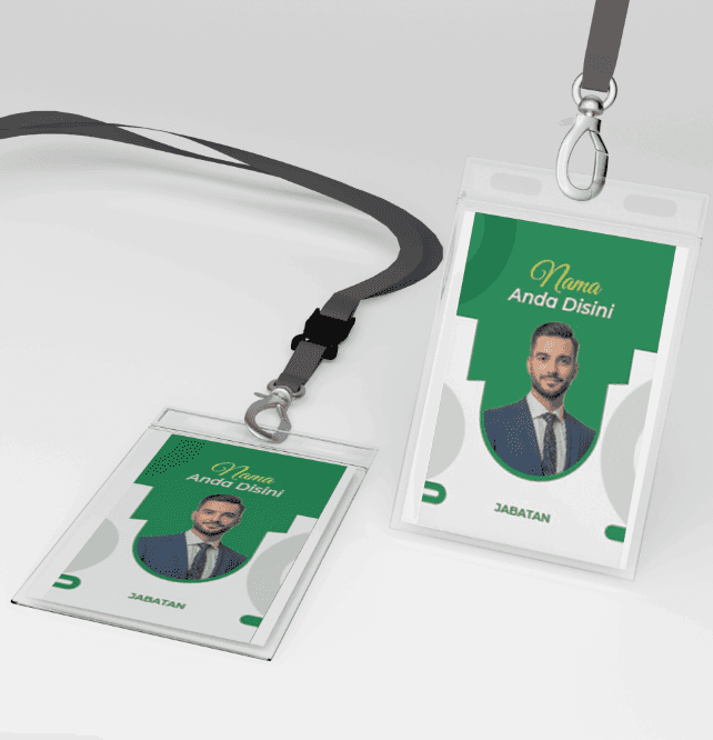 id card hijau segar tenang dan khusus - Image 1