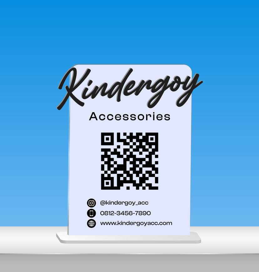 Acrylic QR Minimalist Accessories - Image 1