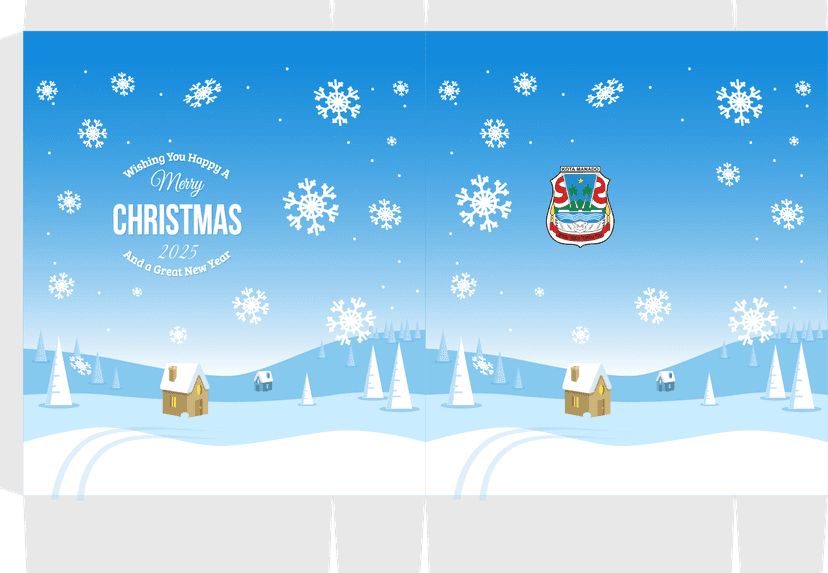 Paper Bag Natal dan Tahun Baru Nuansa Salju - Image 1