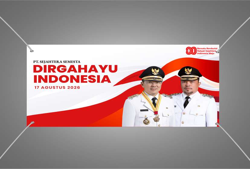Baliho 80 Tahun Merdeka, Menuju Indonesia Maju dan Sejahtera - Image 1