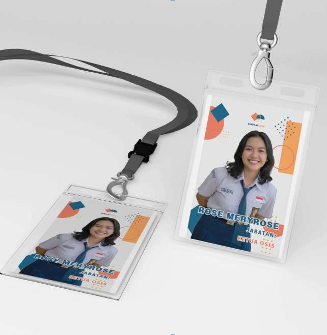 ID Card dengan Sentuhan Warna Pastel dan Profesional - Image 1