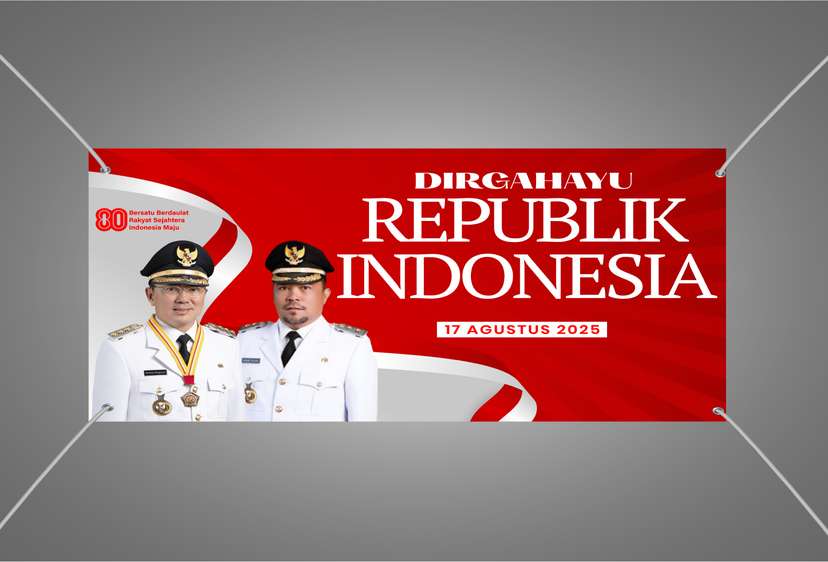 Baliho Kemerdekaan Pesona dalam Bingkai Emas - Image 1