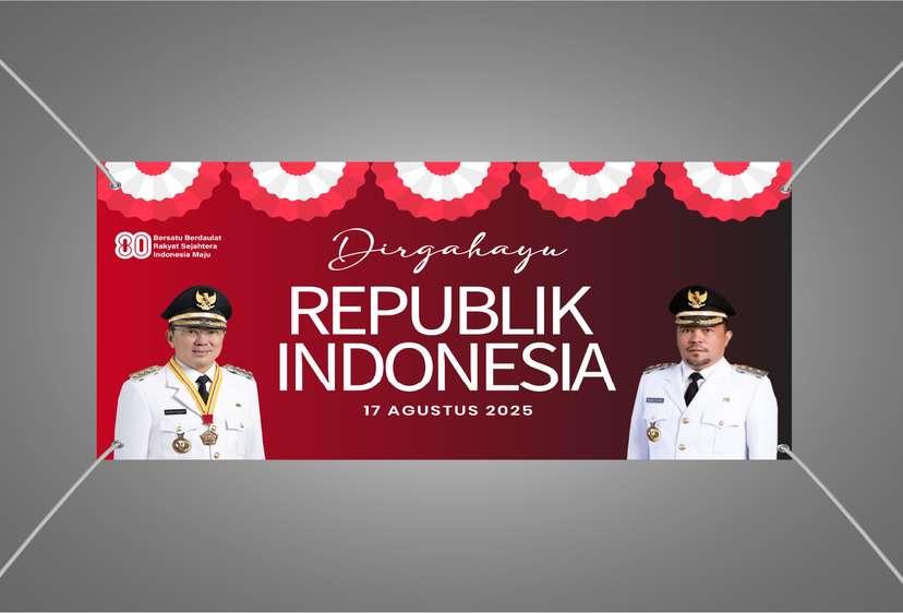 Baliho Kemerdekaan dengan Kebanggaan Indonesia Maju - Image 1