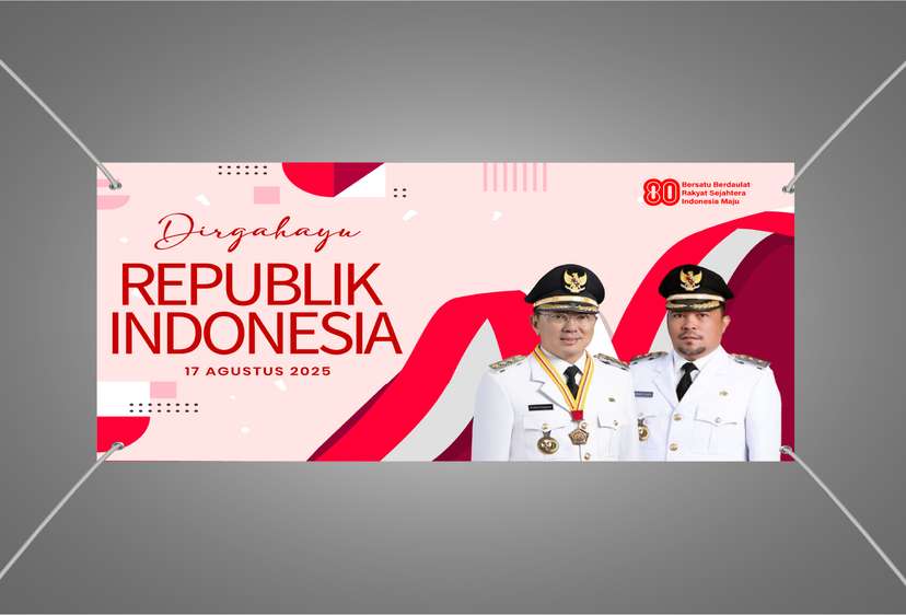Baliho Kemerdekaan  Semangat Merah Putih untuk Bersatu Semua - Image 1