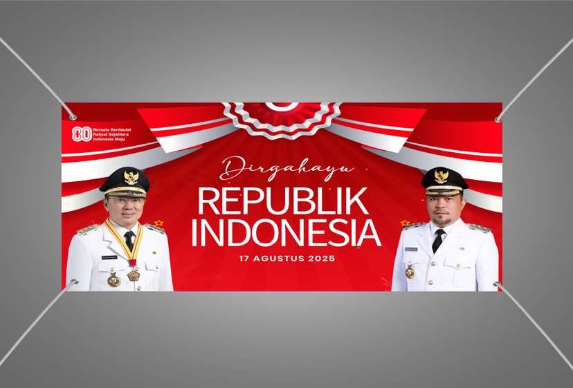 Baliho Semarak Kemerdekaan Merah Putih Memayungi Bangsa - Image 1
