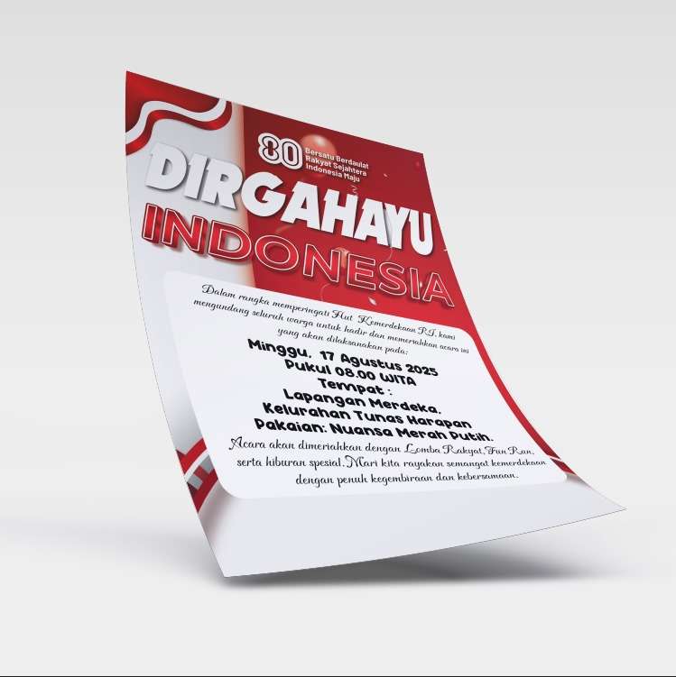 Flyer Dirgahayu Indonesia – 80 Tahun Semangat Kemerdekaan - Image 1
