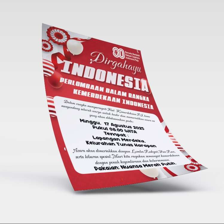 Flyer Dirgahayu Indonesia – Pawai & Lomba Semarak Kemerdekaan - Image 1