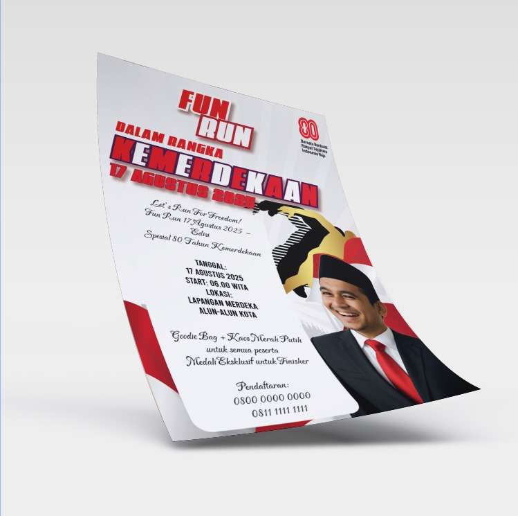 Flyer Fun Run HUT RI – Lari Bersama untuk Negeri - Image 1