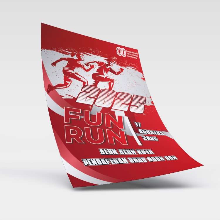 Flyer Fun Run Kemerdekaan – Lari Sehat Penuh Keceriaan - Image 1