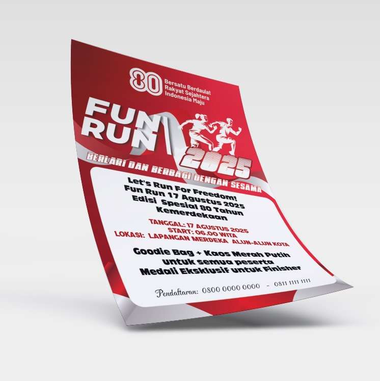 Flyer Fun Run Nasional – Bersatu dalam Gerak - Image 1