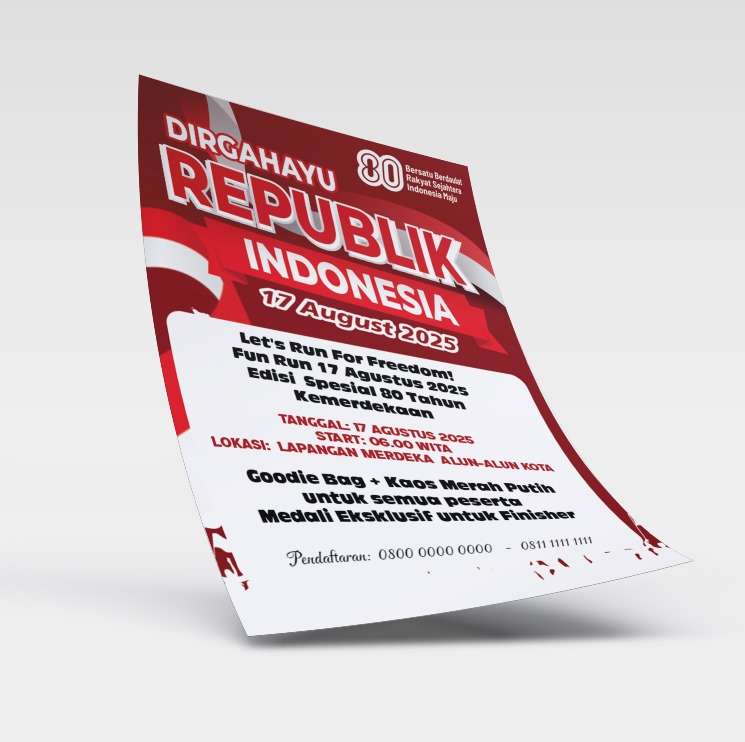 Flyer Dirgahayu Republik Indonesia – Agenda Resmi 17 Agustus 2025 - Image 1