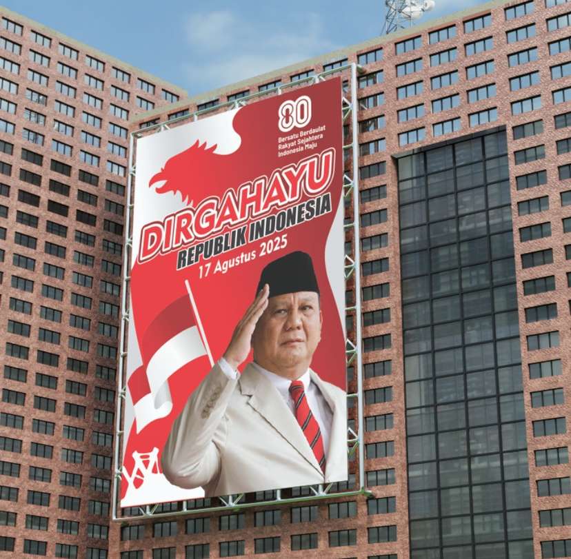 Baliho Dirgahayu RI – Pemimpin Bangsa Bersama Rakyat - Image 1