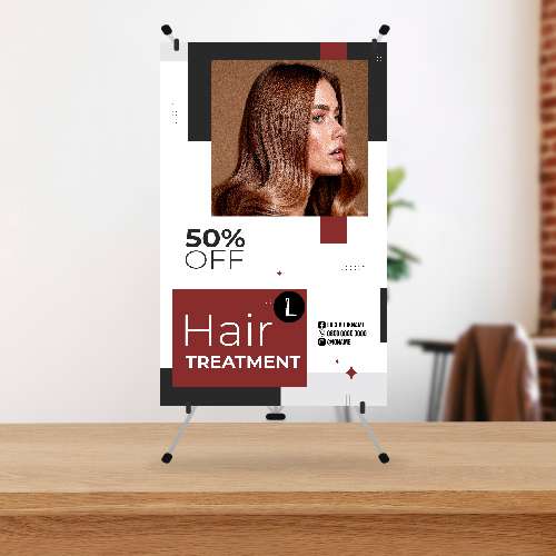 Mini Standing Banner Hair Stylish Salon - Image 1