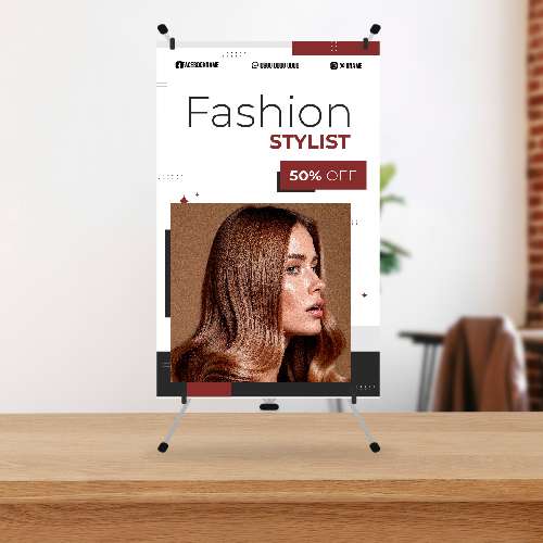 Mini Standing Banner Fashion Stylish Salon - Image 1