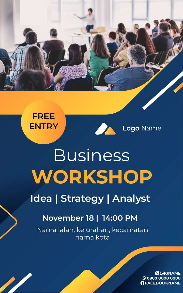 Mini Standing Banner Untuk Workshop Tema Business - Image 1