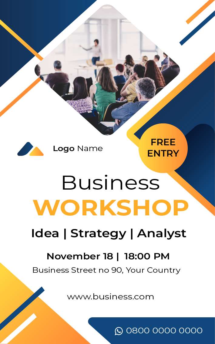 Mini Standing Banner untuk Workshop Seminar Business - Image 1