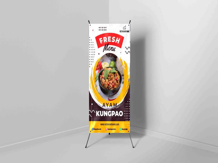 X Banner Rumah Makan Fresh Menu - Image 1