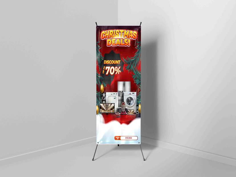 X Banner Promosi Christmas Deals Untuk Elektronik - Image 1