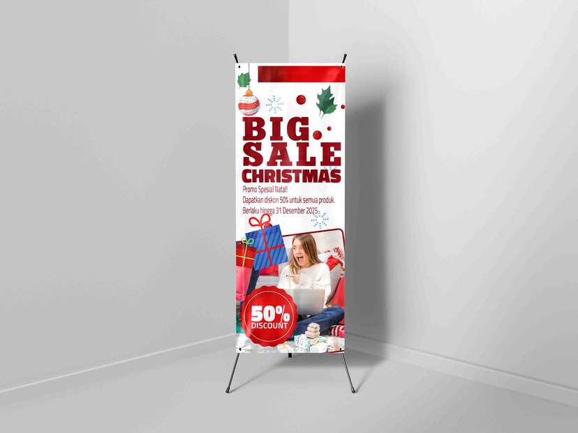 X Banner Big Sale Nuansa Christmas - Image 1