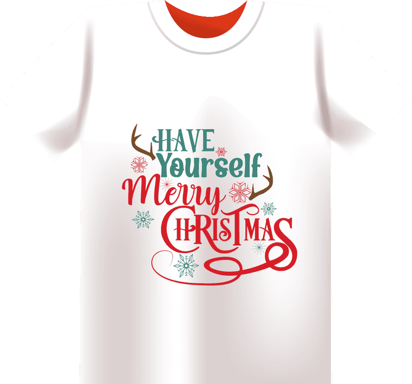 Kaos Putih Custom Natal Dengan Tulisan  - Image 1